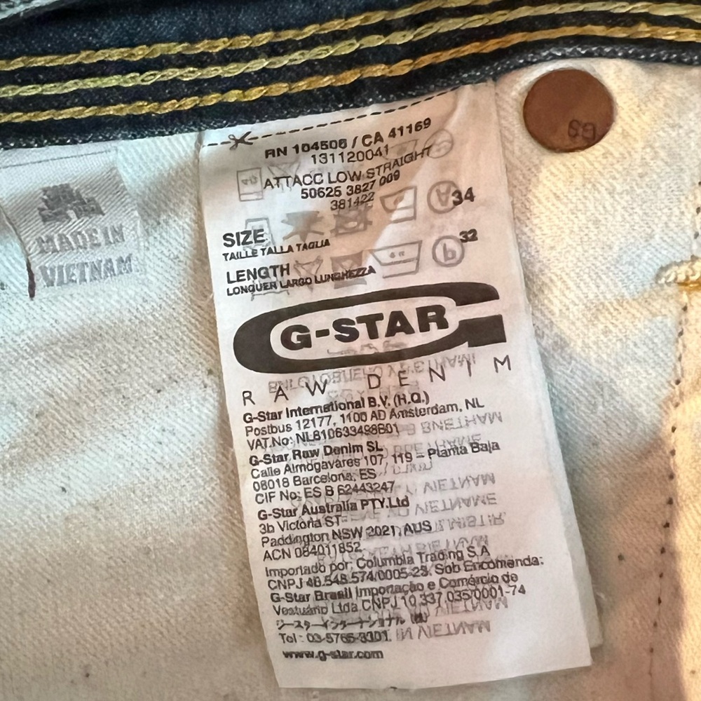 G-Star raw denim. 34 32 jeans - Great Condition G Star 3301 - Picture 4 of 8